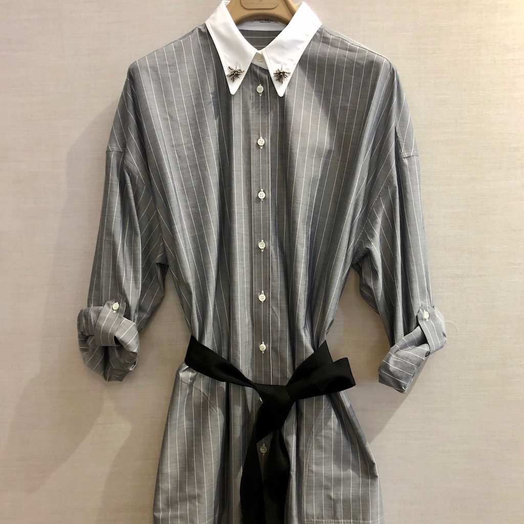 CUCINELLI Kleid STRIPES