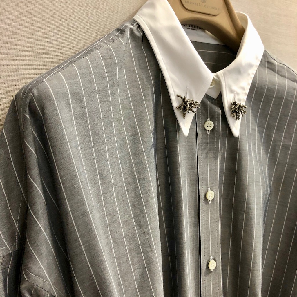 CUCINELLI Kleid STRIPES