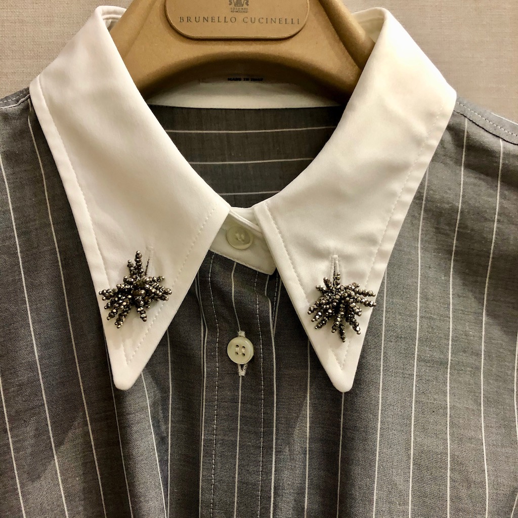CUCINELLI Kleid STRIPES