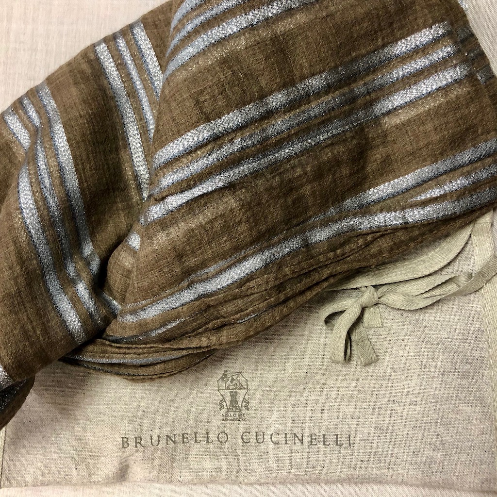 CUCINELLI Schal STRIPES