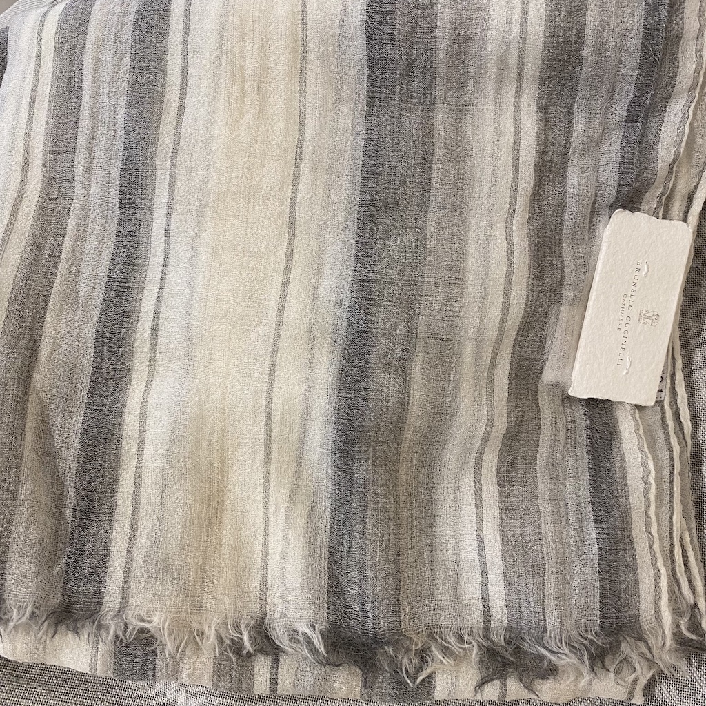 CUCINELLI Schal STRIPE