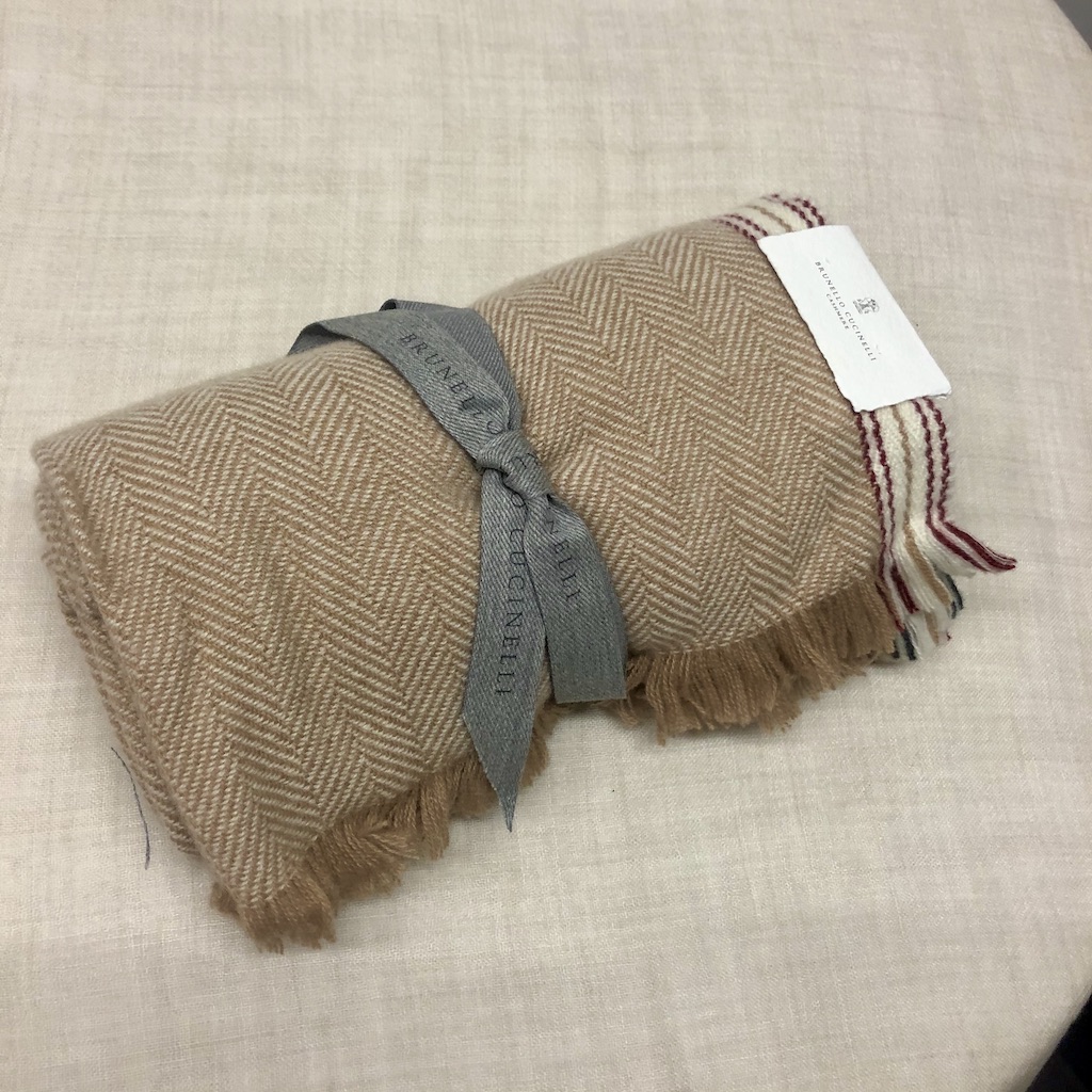 CUCINELLI Schal CHEVRONS