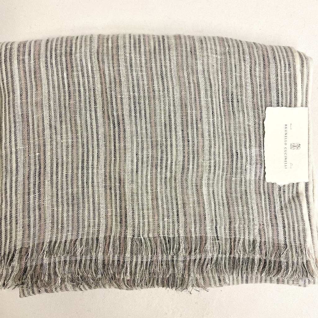 CUCINELLI Schal STRIPE