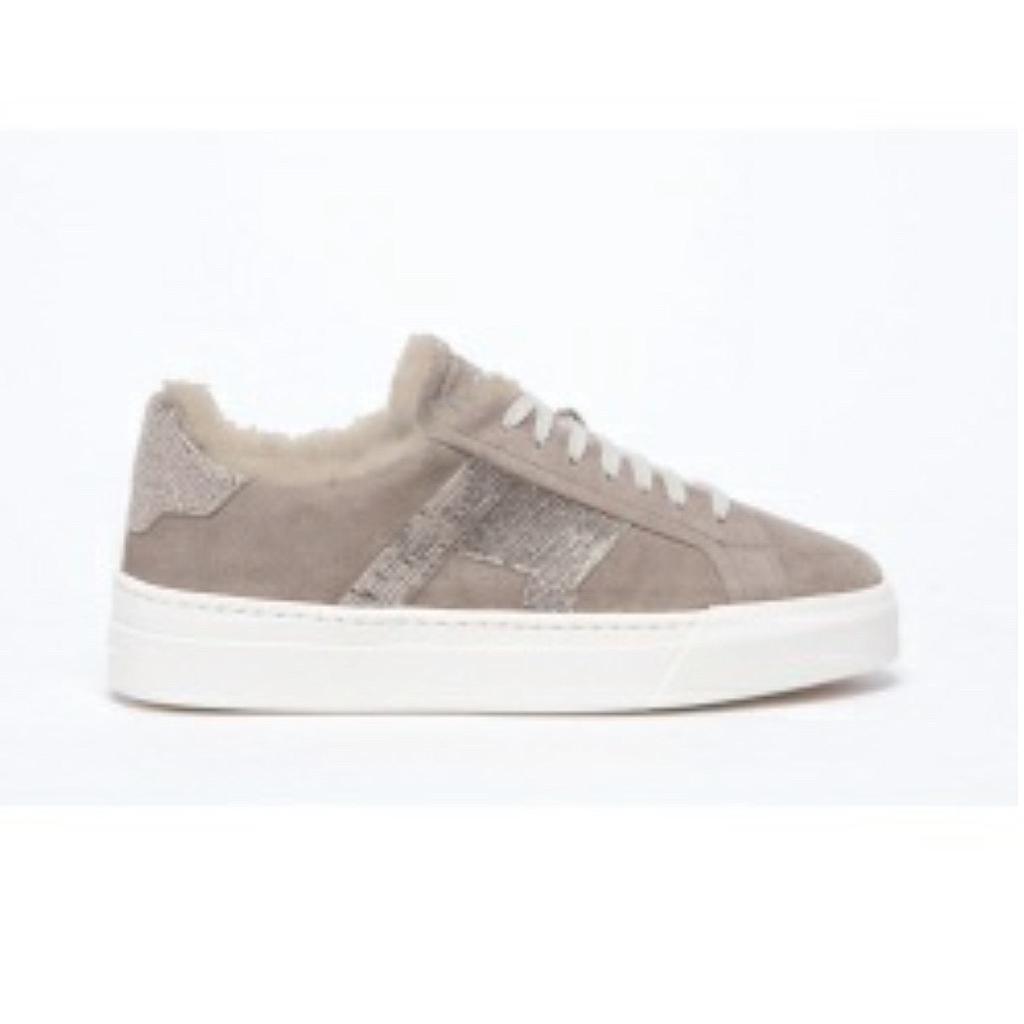 SANTONI Sneaker SUEDE